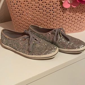 Silver Glitter Kate Spade x Keds